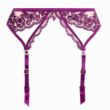 SHIKKOSA Garter belt Taormina Magenta