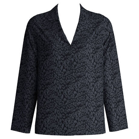 CALIDA Shirt pajama top Glimmer M&M Black