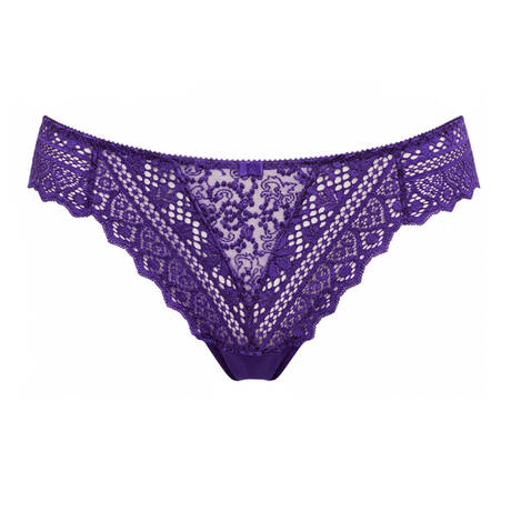 EMPREINTE Thong lace Cassiopée Violet Intense