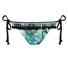 SORAYA bas de maillot de bain slip ficelles Shine Cayenne