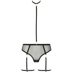 ATELIER AMOUR slip ouvert avec harnais Insoutenable Légèreté