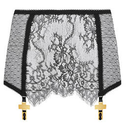 MAISON CLOSE mini-jupe porte-jarretelles en dentelle Inspiration Divine