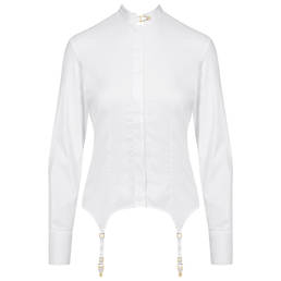 MAISON CLOSE chemise porte-jarretelles en coton Le Vestiaire