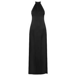 MAISON CLOSE robe longue dos nu encolure américaine en satin Le Vestiaire