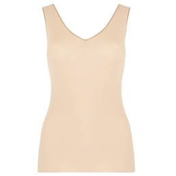 HANRO débardeur col V en coton Cotton Seamless