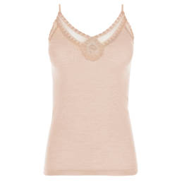 OSCALITO caraco fines bretelles en laine mérinos et soie Pretty Lace