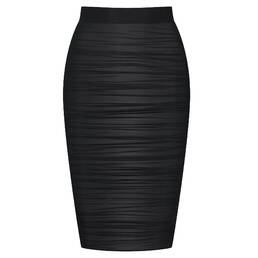 MAISON CLOSE jupe crayon Nuit Fauve
