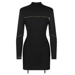 MAISON CLOSE robe courte zip en laine Le Vestiaire