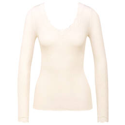 CALIDA pull manches longues en laine et soie Richesse Lace