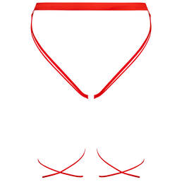 MAISON CLOSE slip ouvert avec jeu de laçages French Kiss MAISON CLOSE slip ouvert avec jeu de laçages French Kiss