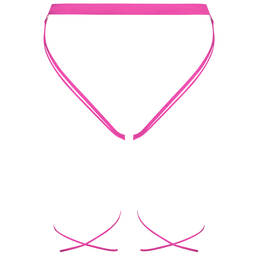 MAISON CLOSE slip ouvert avec jeu de laçages French Kiss MAISON CLOSE slip ouvert avec jeu de laçages French Kiss