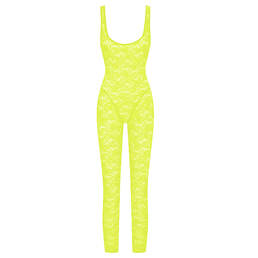 MAISON CLOSE catsuit en dentelle Flashback Néon