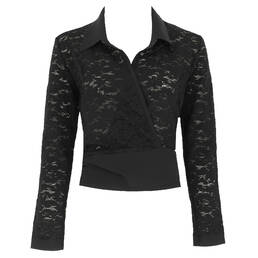 PAIN DE SUCRE top cache-coeur manches longues Liho en dentelle Dentelle