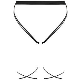 MAISON CLOSE slip ouvert avec jeu de laçages French Kiss