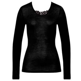 HANRO top manches longues Woolen silk