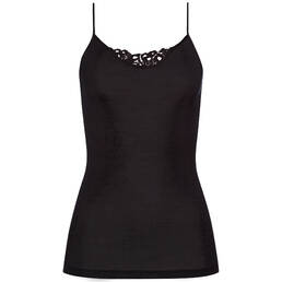 HANRO débardeur fines bretelles Woolen silk