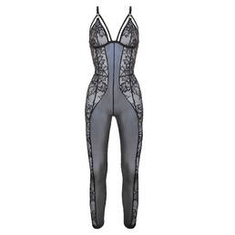 PRELUDE catsuit en dentelle Deep Blue