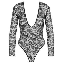 MAISON CLOSE body string manches longues col V en dentelle Flashback