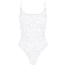 MAISON CLOSE body string avec bretelles amovibles en dentelle Flashback