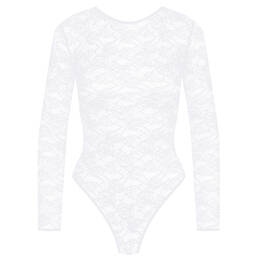 MAISON CLOSE body string manches longues en dentelle Flashback
