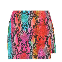 LULI FAMA jupe short de plage Electric Skin