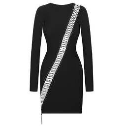MAISON CLOSE robe courte manches longues Nuit Infinie MAISON CLOSE robe courte manches longues Nuit Infinie