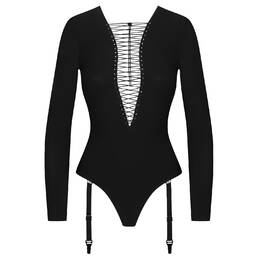MAISON CLOSE body string manches longues porte-jarretelles Nuit Infinie