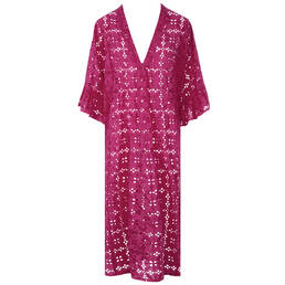 MIRADONNA robe de plage longue Layla en coton Mirabasic