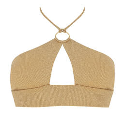 LULI FAMA haut de maillot de bain brassière Golden Sunset