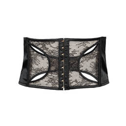 LIVY serre-taille en soie et dentelle Crosby