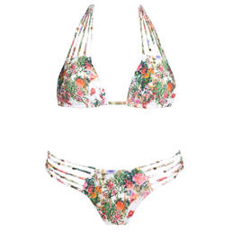 ACQUADICOCCO maillot de bain 2 pièces triangle Garden Flowers