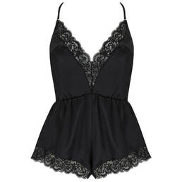 COCO DE MER combishort en soie et dentelle Seraphine