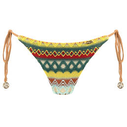 LULI FAMA bas de maillot de bain slip brésilien lacets High Noon Heat