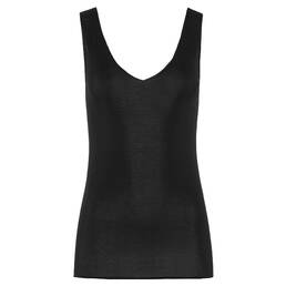 HANRO débardeur col V en coton Cotton Seamless