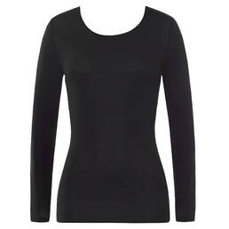 HANRO top manches longues en coton Cotton Seamless HANRO top manches longues en coton Cotton Seamless