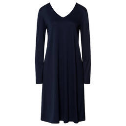 HANRO chemise de nuit manches longues en coton Cotton Silk