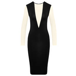 MAISON CLOSE robe midi manches longues Pure Tentation