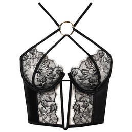 LIVY soutien-gorge bustier en soie et dentelle Dahlia Street