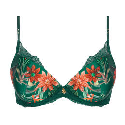 LISE CHARMEL soutien-gorge coques en soie et dentelle Tropique En Fleurs LISE CHARMEL soutien-gorge coques en soie et dentelle Tropique En Fleurs