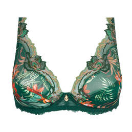 LISE CHARMEL soutien-gorge triangle en soie et dentelle Tropique En Fleurs LISE CHARMEL soutien-gorge triangle en soie et dentelle Tropique En Fleurs