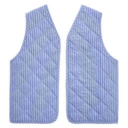 LAURENCE TAVERNIER gilet sans manches en coton Essentiel Rayé