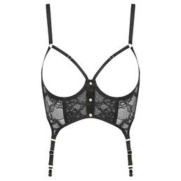 MAISON CLOSE guêpière porte-jarretelles ouvrable en dentelle Jeux Magnétiques