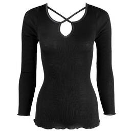 OSCALITO top manches longues en laine et soie Cortina