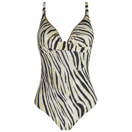 ANTIGEL maillot de bain 1 pièce coques sans armatures La Tigre Blanc