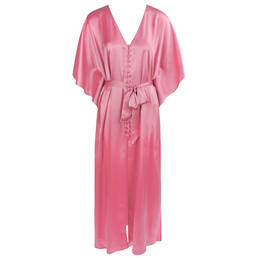 MARJOLAINE déshabillé long Chroméa en soie Calista