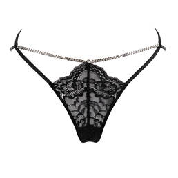 FLEUR DU MAL slip ouvert en soie Bianca Lace