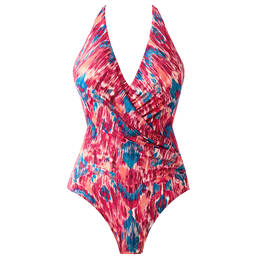 MIRACLESUIT maillot de bain 1 pièce gainant Wrapsody sans armatures Ikat Dorado