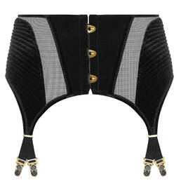 SCANDALE porte-jarretelles 8 attaches en velours Rococo