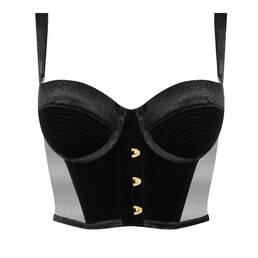 SCANDALE soutien-gorge bustier en velours Rococo