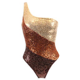 ACQUADICOCCO maillot de bain 1 pièce asymétrique sans armatures Lustrino